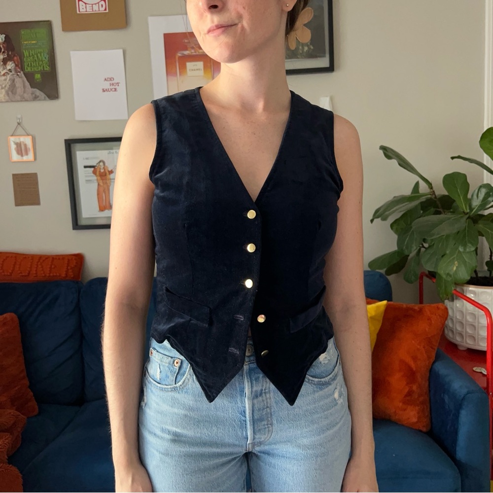 Velvet vest